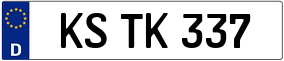 Trailer License Plate